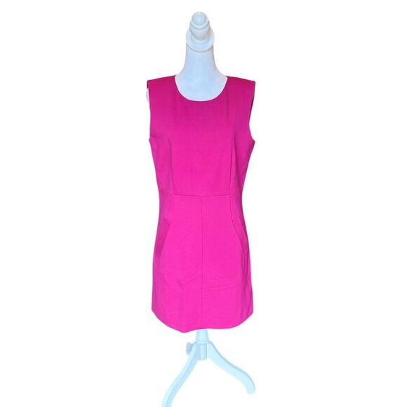 Diane Von Furstenberg Carpreena Dress Mini Gardenia Stretch Womens 12 Pink - Picture 2 of 15